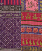 quilted throw in twin size handmade in India by Anchal artisans