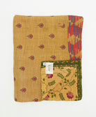 soft twin kantha blanket made from upcycled vintage cotton saris