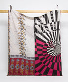 twin kantha quilt handmade in India