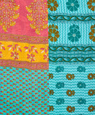 quilted throw in twin size handmade in India by Anchal artisans