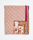 soft twin kantha blanket made from upcycled vintage cotton saris