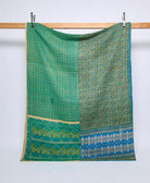 twin kantha quilt handmade in India