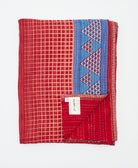 soft twin kantha blanket made from upcycled vintage cotton saris