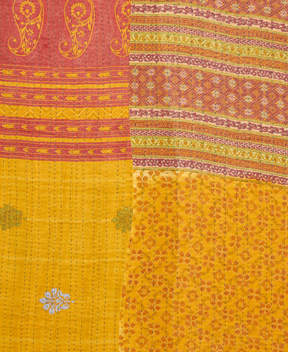 twin kantha quilt bedding