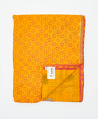 soft twin kantha blanket made from upcycled vintage cotton saris