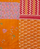quilted throw in twin size handmade in India by Anchal artisans