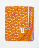 soft twin kantha blanket made from upcycled vintage cotton saris