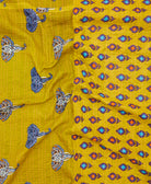 quilted throw in twin size handmade in India by Anchal artisans