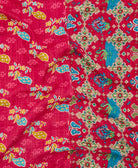 quilted throw in twin size handmade in India by Anchal artisans