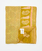 soft twin kantha blanket made from upcycled vintage cotton saris