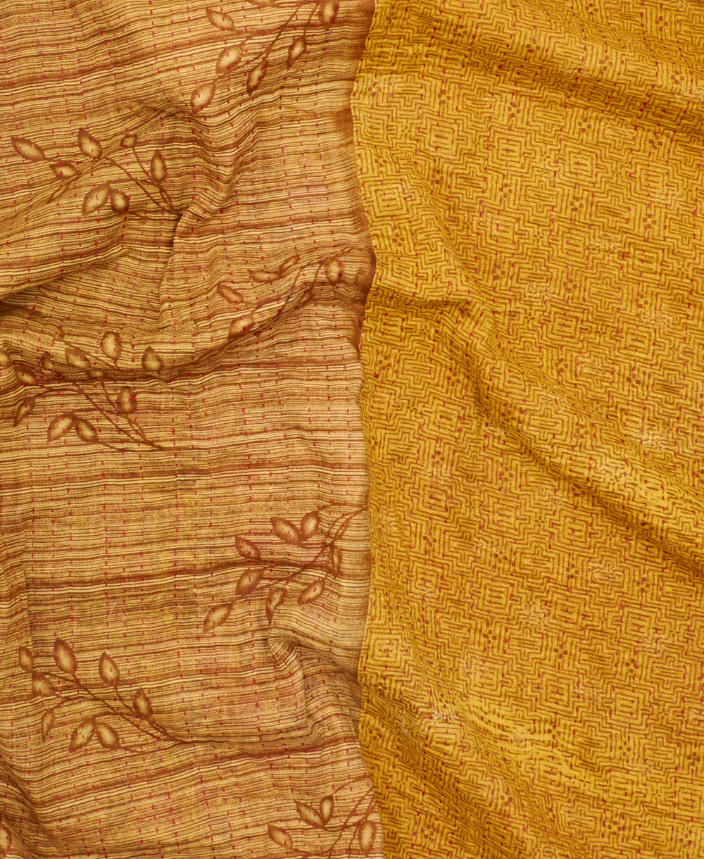 quilted throw in twin size handmade in India by Anchal artisans
