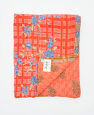 soft twin kantha blanket made from upcycled vintage cotton saris