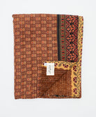 soft twin kantha blanket made from upcycled vintage cotton saris