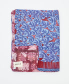 quilted throw in twin size handmade in India by Anchal artisans