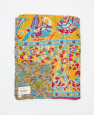 quilted throw in twin size handmade in India by Anchal artisans