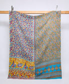 twin kantha quilt handmade in India