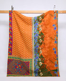 twin kantha quilt handmade in India