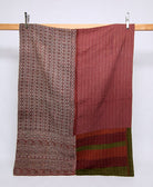 twin kantha quilt handmade in India
