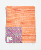 quilted throw in twin size handmade in India by Anchal artisans