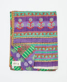 quilted throw in twin size handmade in India by Anchal artisans