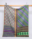 twin kantha quilt handmade in India