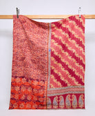 twin kantha quilt handmade in India
