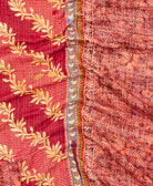 soft twin kantha blanket made from upcycled vintage cotton saris