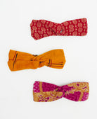 red, orange and pink cotton twist headbands