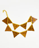 upcycled fabric garland with bold yellow floral pattern by Anchal
