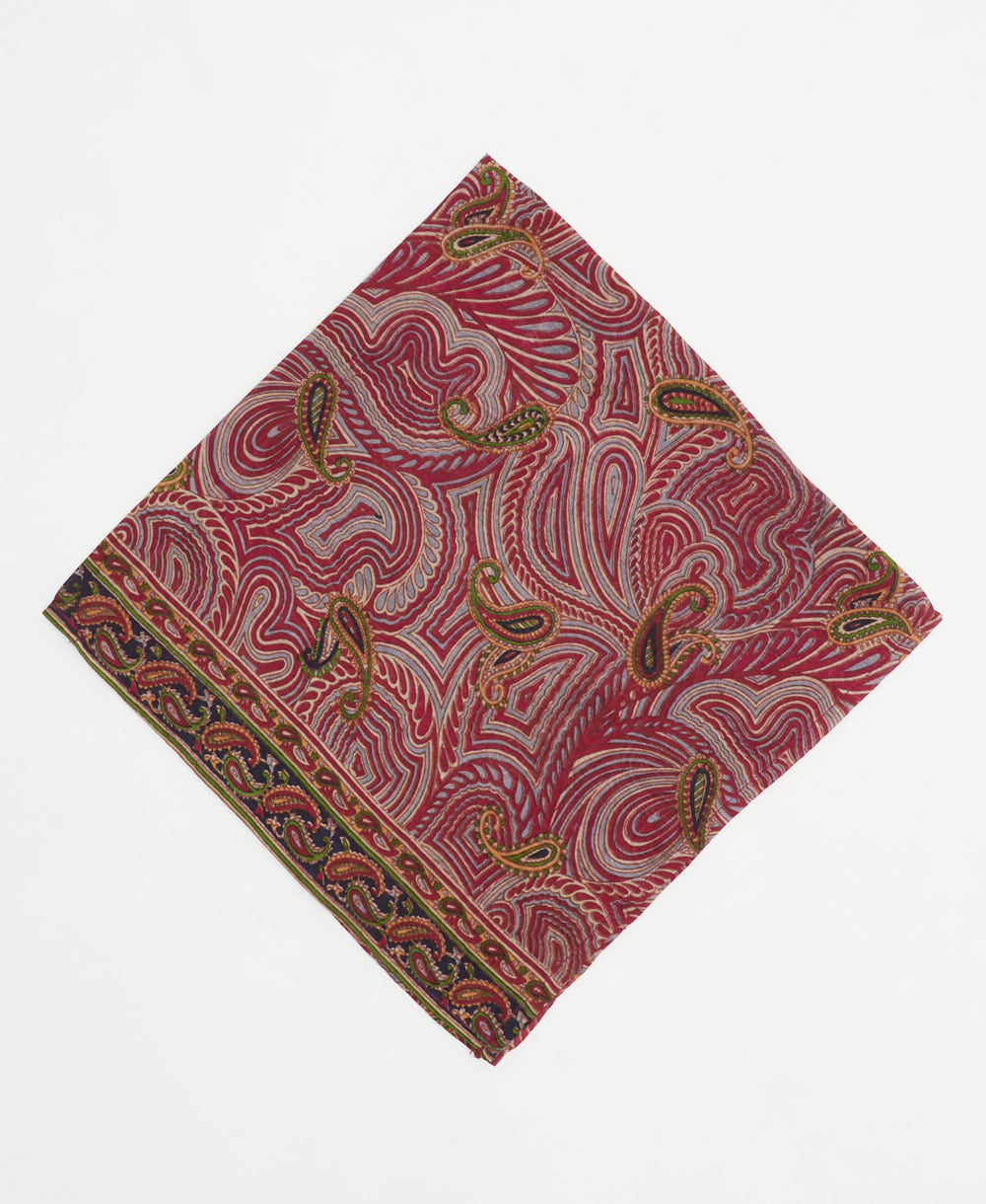 vintage silk scarf created using sustainably sourced saris