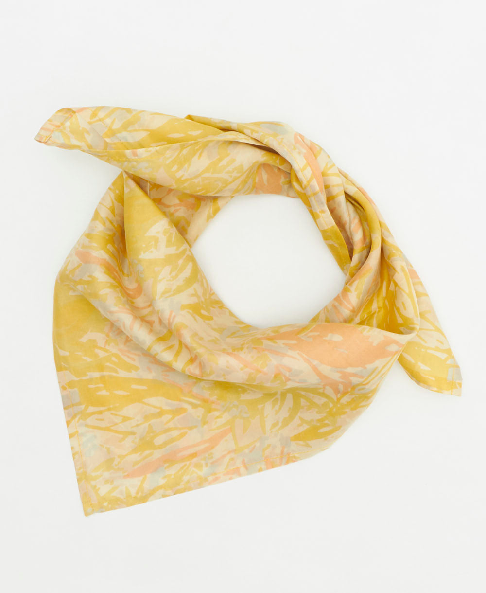 vintage silk scarf handmade from upcycled saris in India by women artisans