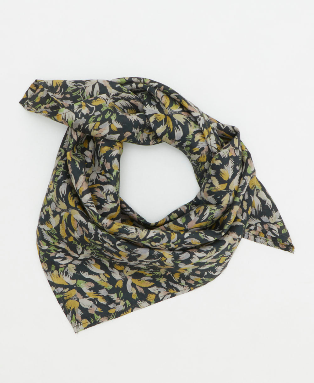 vintage silk scarf handmade from upcycled saris in India by women artisans