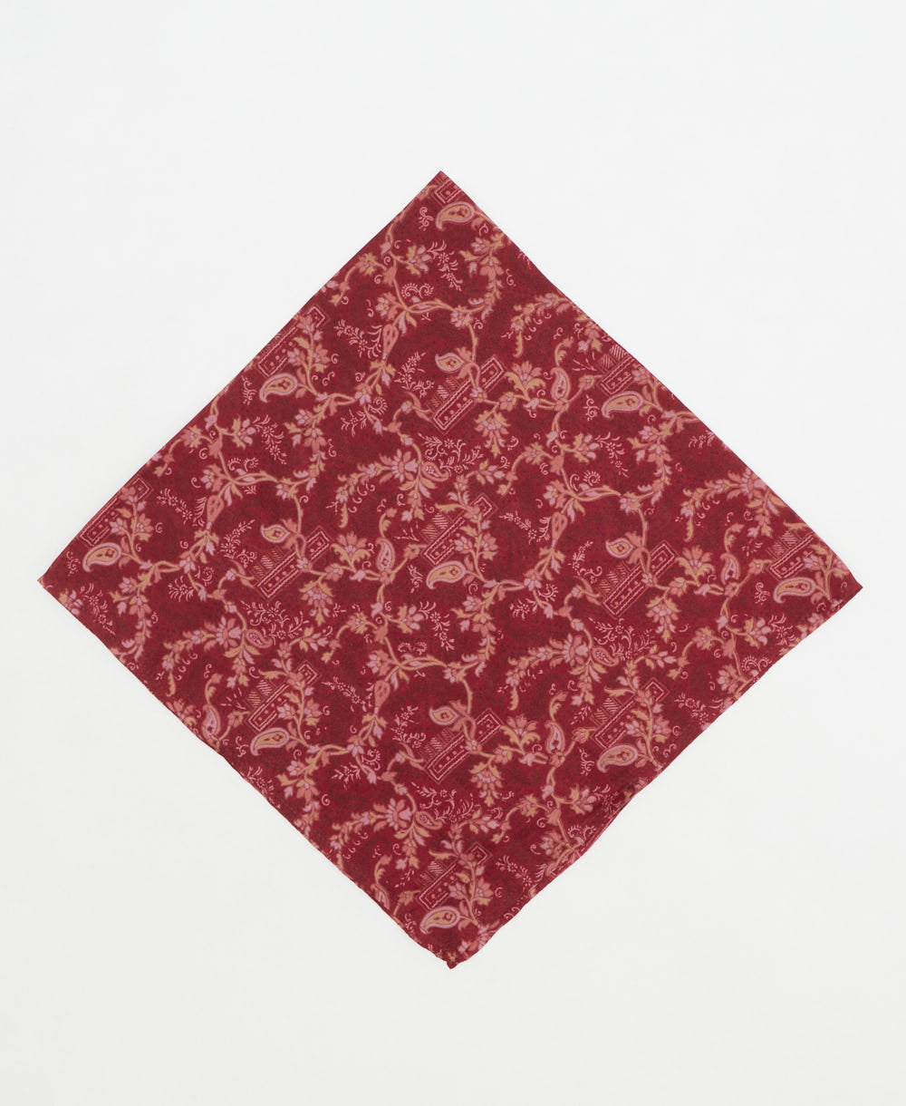 vintage silk scarf created using sustainably sourced saris