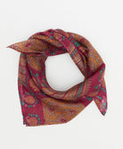 vintage silk scarf handmade from upcycled saris in India by women artisans