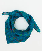 vintage silk scarf handmade from upcycled saris in India by women artisans