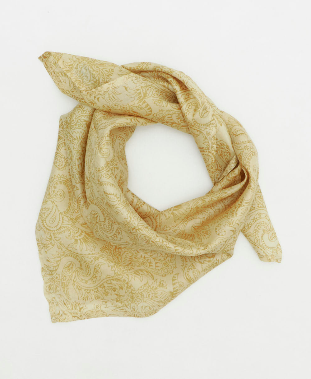 vintage silk scarf handmade from upcycled saris in India by women artisans