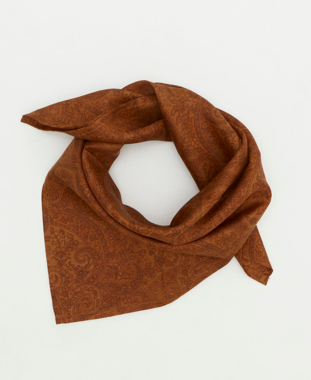 vintage silk scarf handmade from upcycled saris in India by women artisans