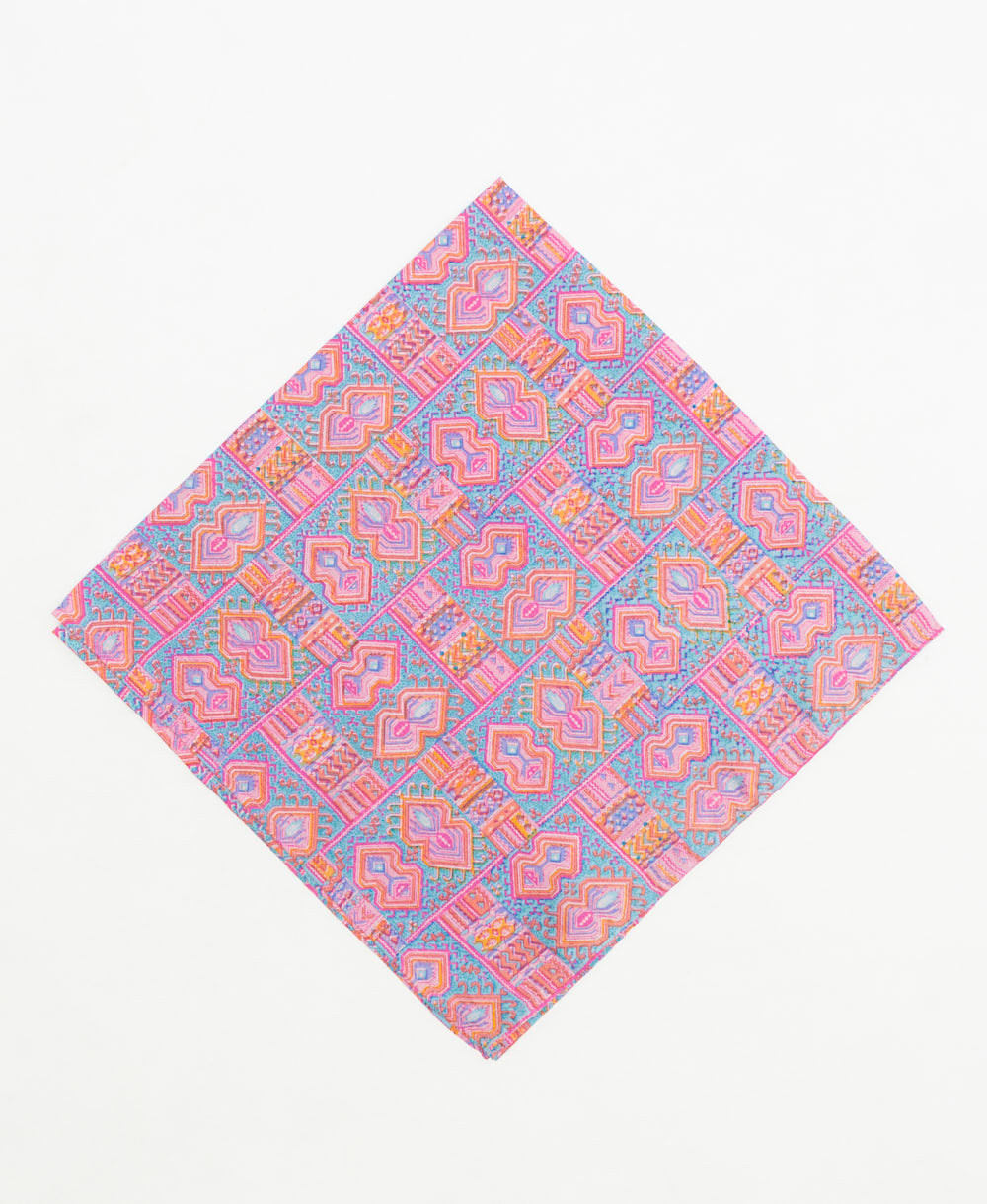 vintage silk scarf created using sustainably sourced saris