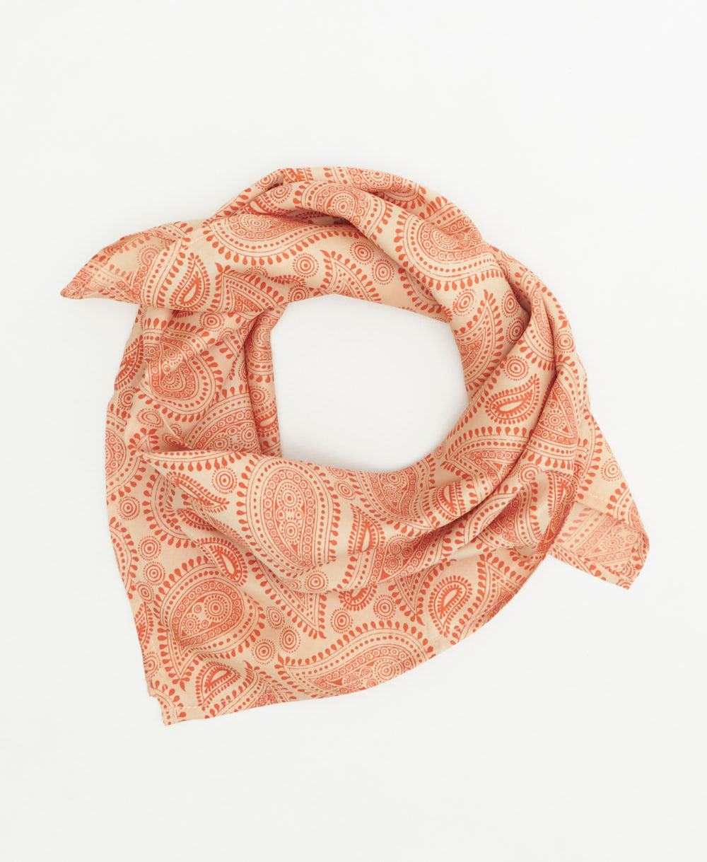 vintage silk scarf handmade from upcycled saris in India by women artisans