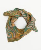 vintage silk scarf handmade from upcycled saris in India by women artisans