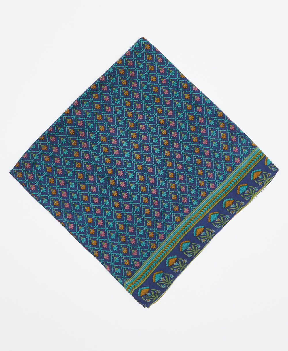 vintage silk scarf featuring created using sustainably sourced saris