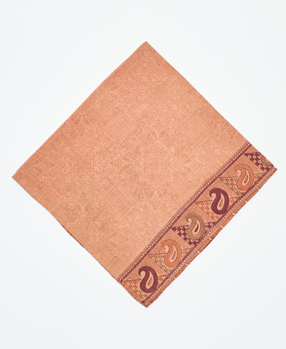 vintage silk scarf featuring created using sustainably sourced saris