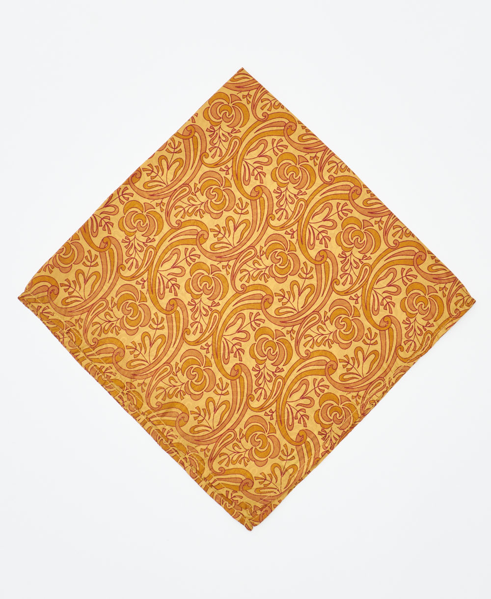 vintage silk scarf featuring created using sustainably sourced saris