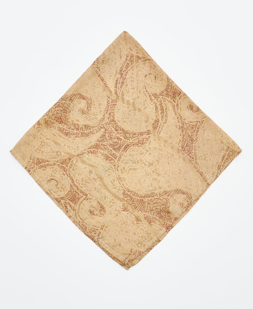 vintage silk scarf featuring created using sustainably sourced saris