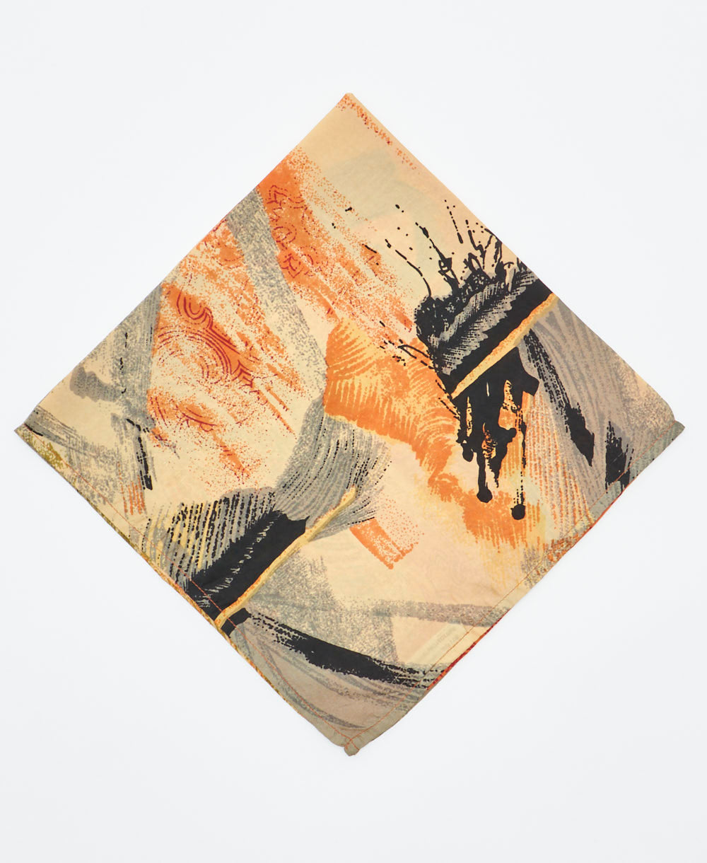 vintage silk scarf featuring created using sustainably sourced saris