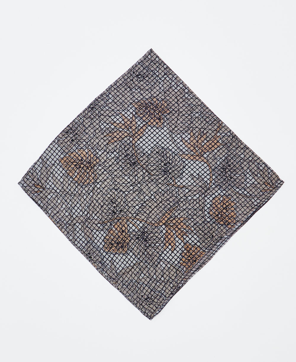 vintage silk scarf created using sustainably sourced saris