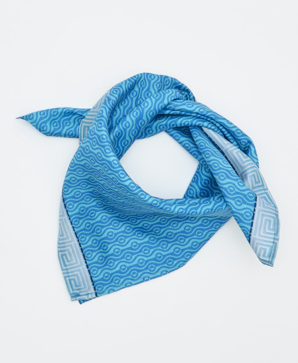 vintage silk scarf handmade from upcycled saris in India by women artisans