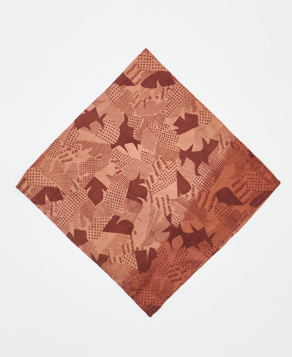 vintage silk bandana created using sustainably sourced saris