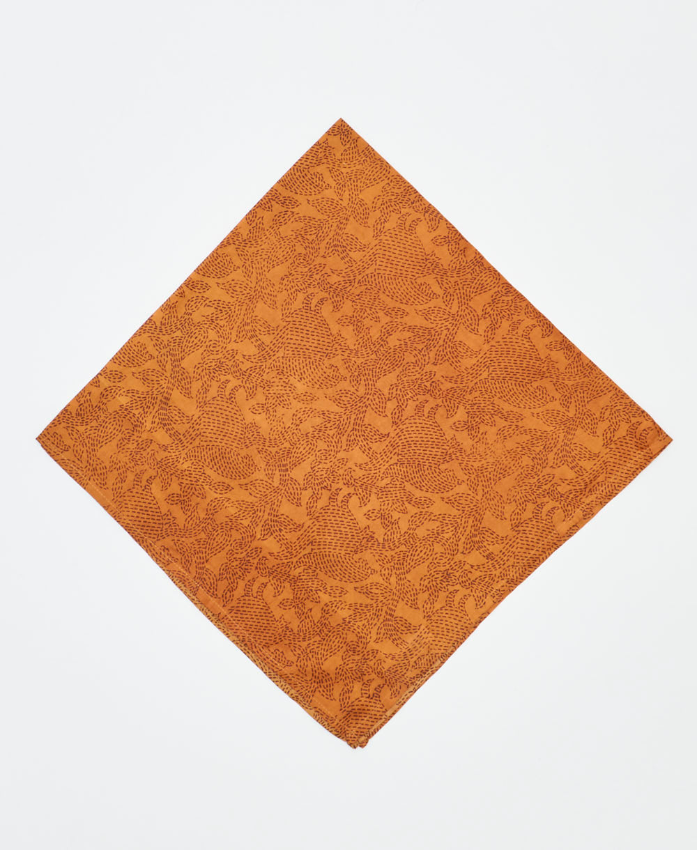 vintage silk bandana created using sustainably sourced saris
