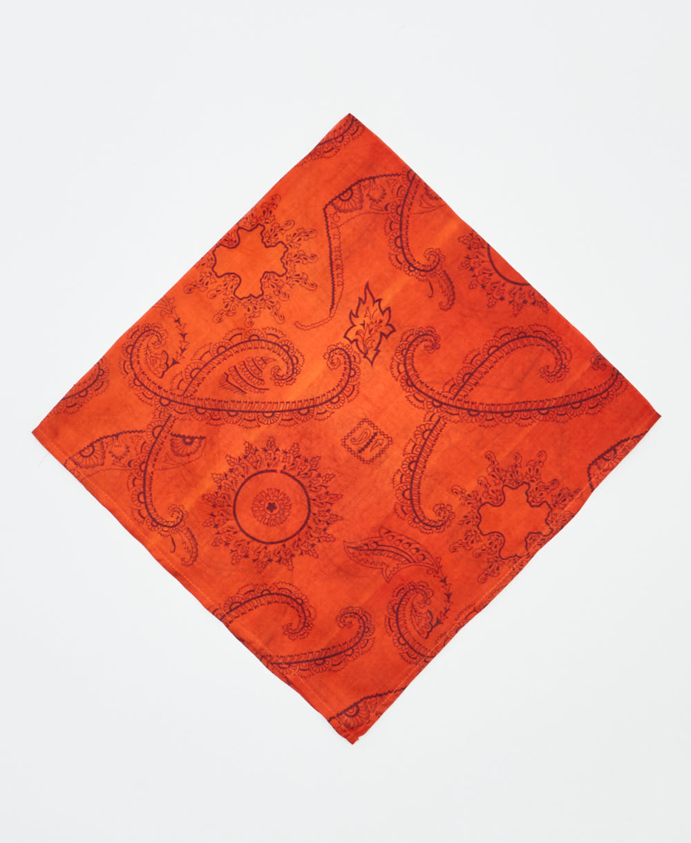 vintage silk bandana created using sustainably sourced saris